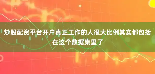炒股配资平台开户真正工作的人很大比例其实都包括在这个数据集里了